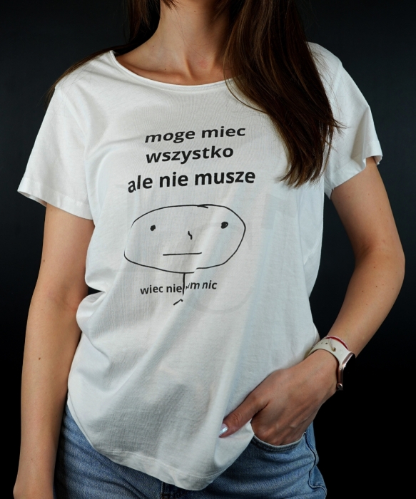 Koszulka 'MOGE WSZYSTKO ALE MI SIE NIE CHCE' 0.jpg