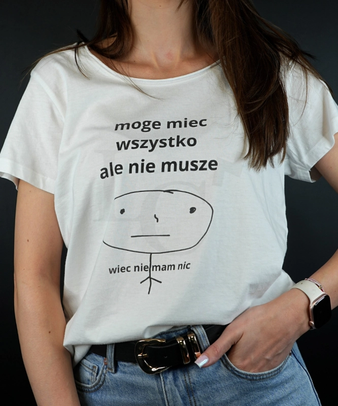 Koszulka 'MOGE WSZYSTKO ALE MI SIE NIE CHCE' 1.jpg